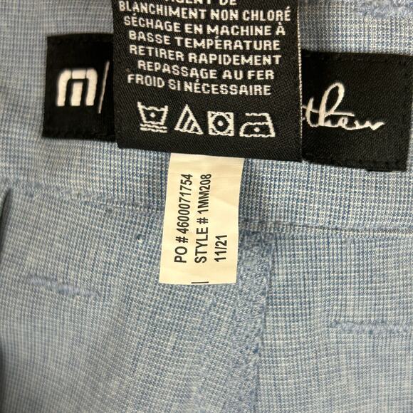 Travis Mathew Beck Shorts Blue 10" Inseam Golf Tennis Chino 1MM208 Men's Size 33 - Picture 6 of 9